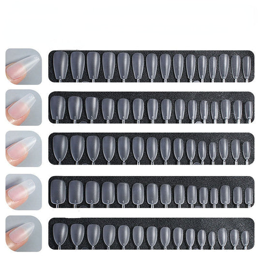 Clear Coffin Press on Nail Tips Extra Lenth Matte Acrylic Nail Tips