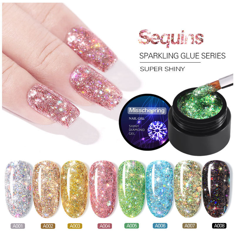 SEQUINS NAIL GEL