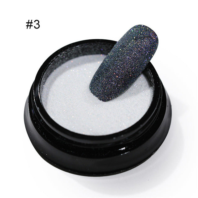 Holographic Ultra Fine Glitter Powder Shiny Sugar Effect Nail Powder 