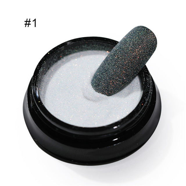 Holographic Ultra Fine Glitter Powder Shiny Sugar Effect Nail Powder 