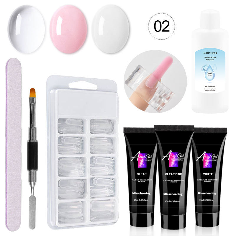 Poly Gel Acrylic Nail Kit Builder Gel Enhancement Set