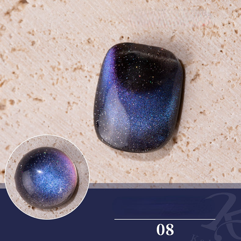 9D Cat Eye Nail Gel Polish Chameleon Effect Glitter Galaxy Magnetic Nail Gel