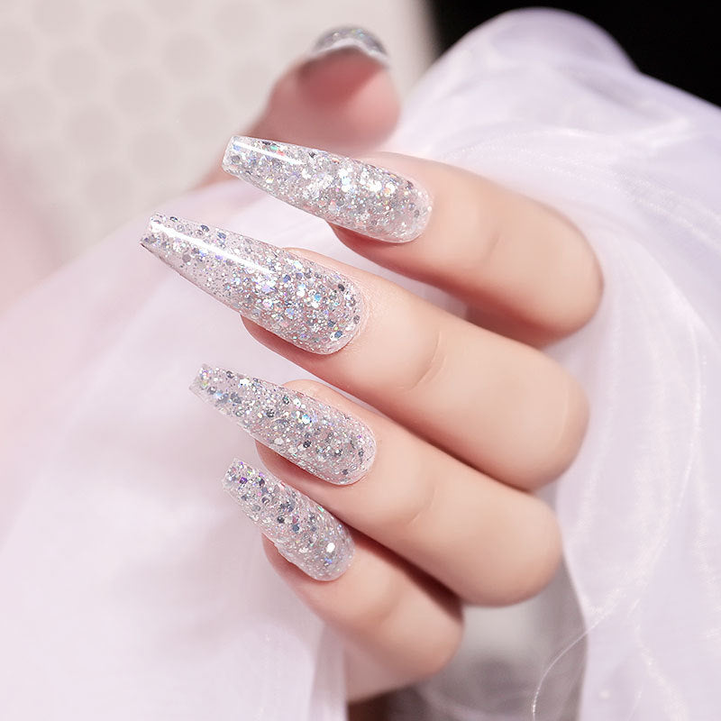 Sequins Glitter Poly Nail Gel Extension Builder Gel