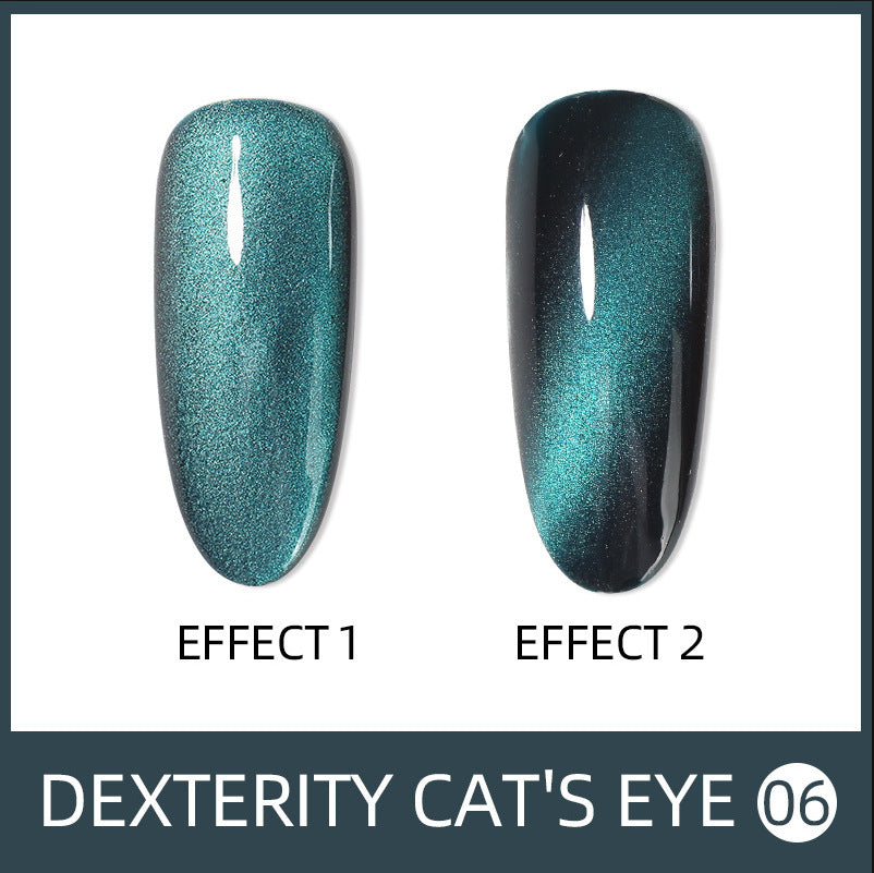 9D Cat-Eye Gel Nail Polish Magnetic Gel Polish Glitter UV Gel Nail Polish