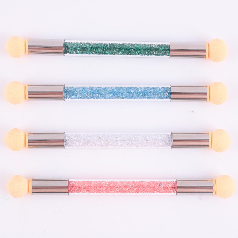 Double Head Sponge Nail Brush Dotting Gradient Pen