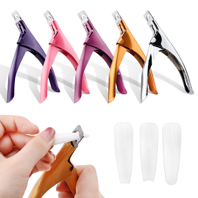 Acrylic False Nail Clippers Nail Tip Cutter Stainless Nail Trimmer