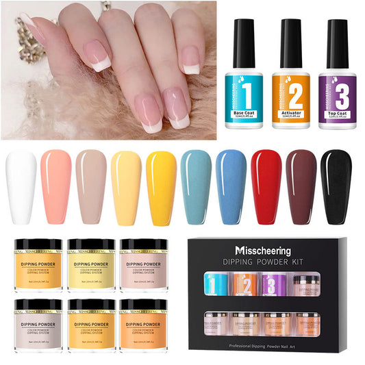 Dipping Powder Nail Kit for DIY Salon Manicure Nude powder