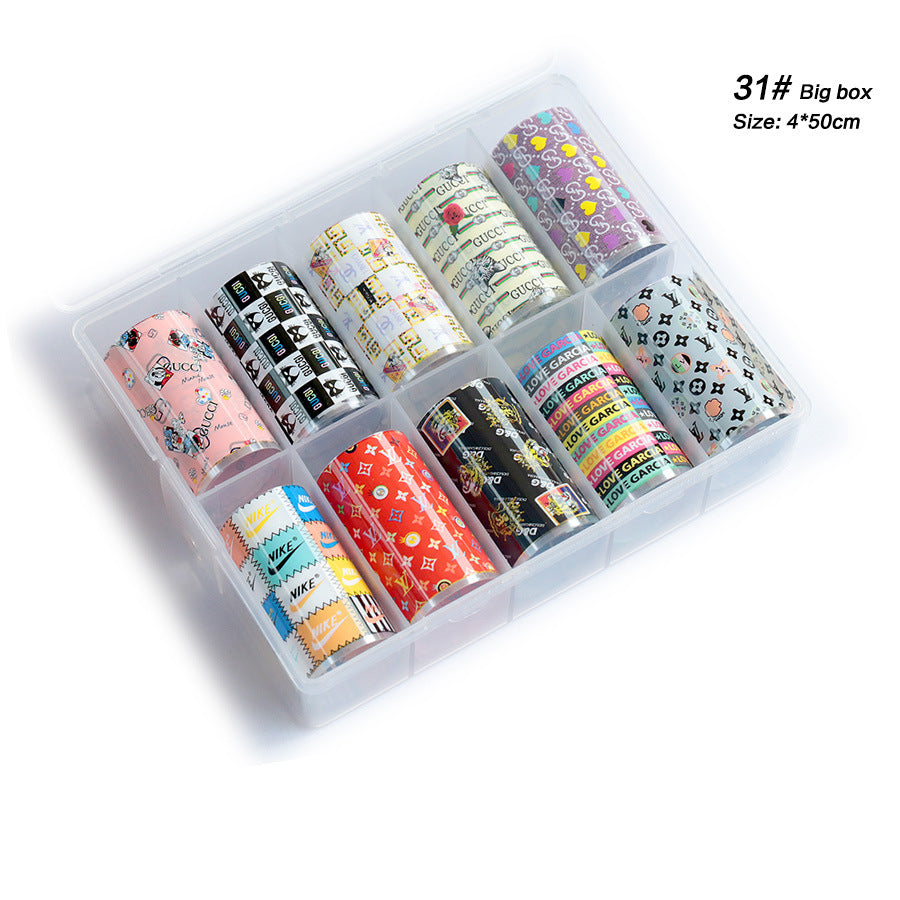 Nail Art Foil Transfer Sticker Kit Nail Art Decals