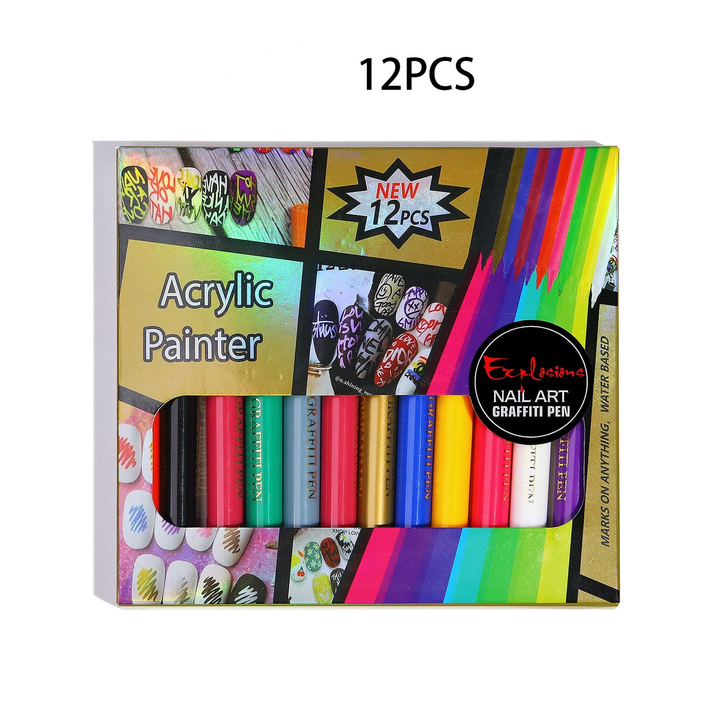 3D Nail Art Pen Painting Pens for Nail Design DIY Tools