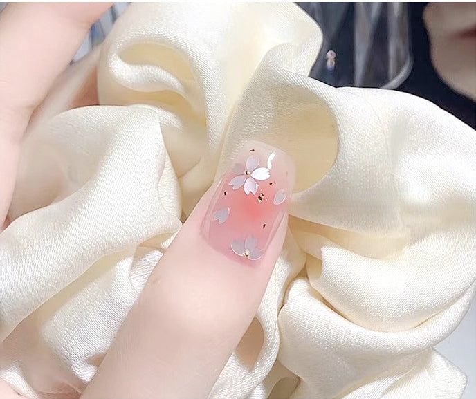 Cherry Blossoms Nail Art Sequins Sakura Petal Metal Beads