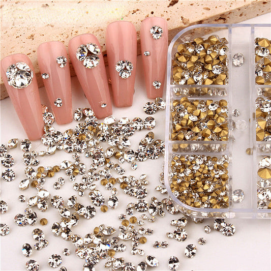 Transparent Nail Art Rhinestones Crystals AB Nail Rhinestones