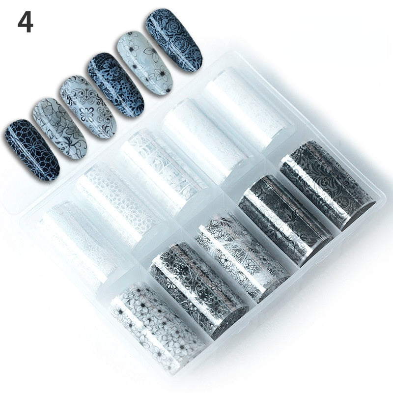 Nail Art Foil Transfer Sticker Kit Nail Art Decals