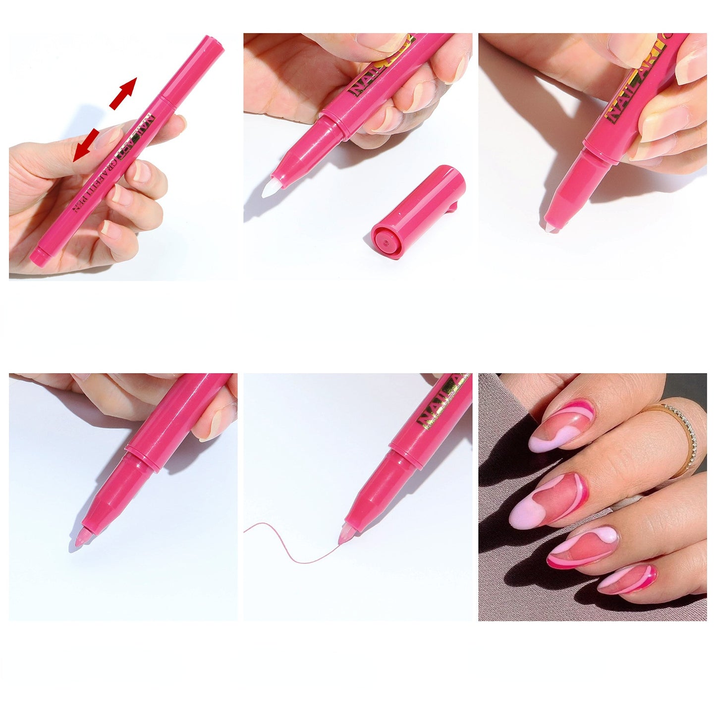 3D Nail Art Pen Painting Pens for Nail Design DIY Tools