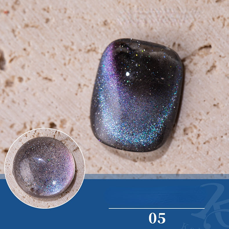 9D Cat Eye Nail Gel Polish Chameleon Effect Glitter Galaxy Magnetic Nail Gel