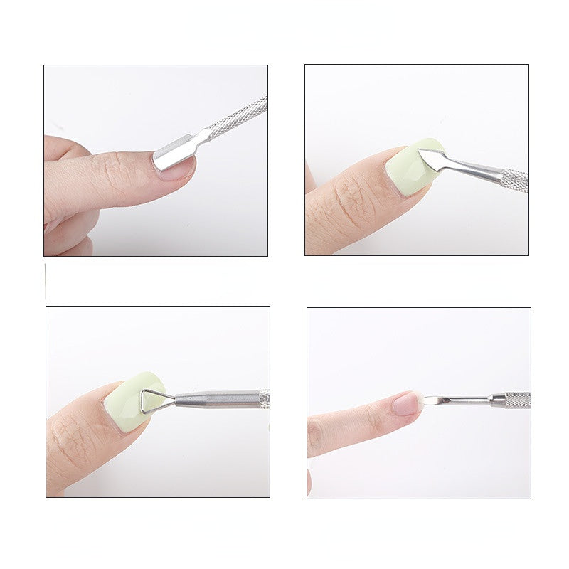 Professional Stainless Steel Nail Pusher Tool for Manicure