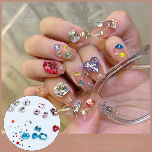 Nail Art Rhinestones Gems Jewelry Arts Crafts Nail Decor