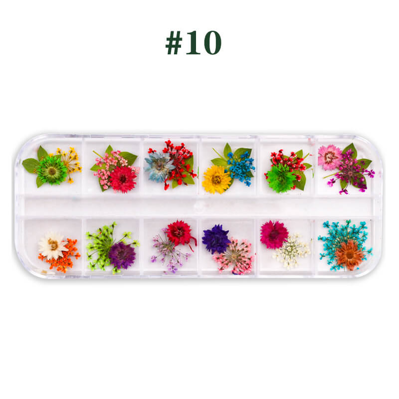 Dried Flower for Resin Nail DIY 3D Mini Nail Flower Decals