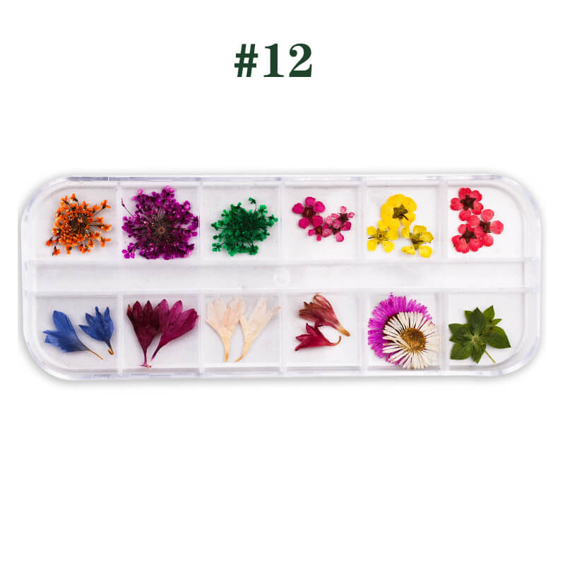 Dried Flower for Resin Nail DIY 3D Mini Nail Flower Decals