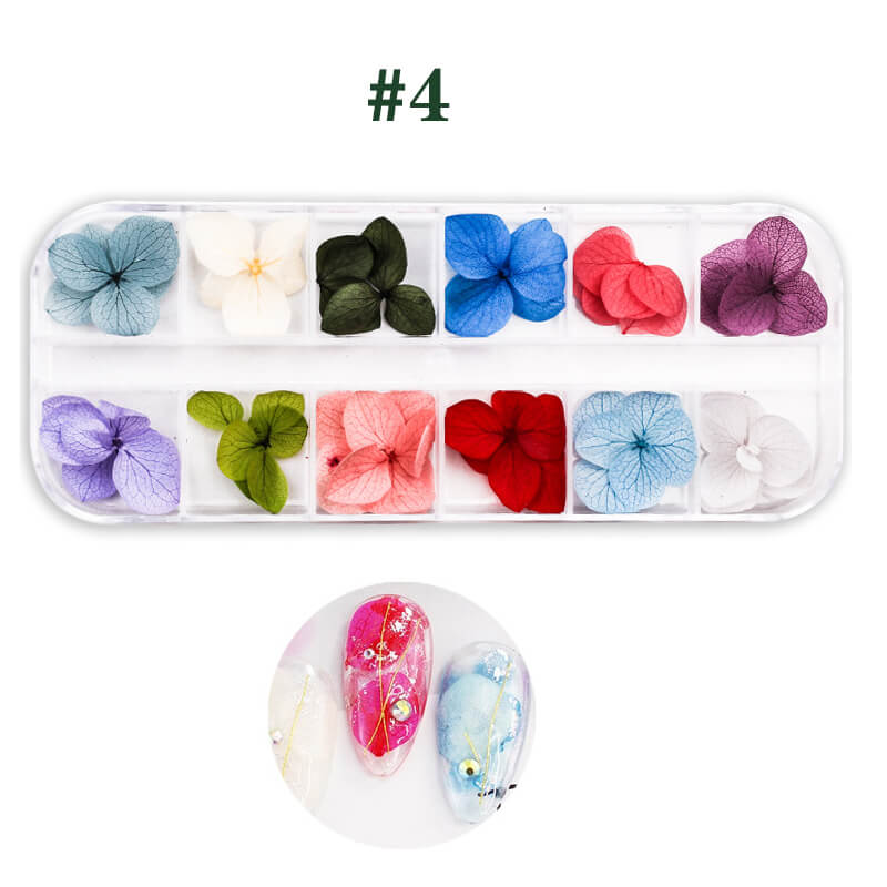 Dried Flower for Resin Nail DIY 3D Mini Nail Flower Decals