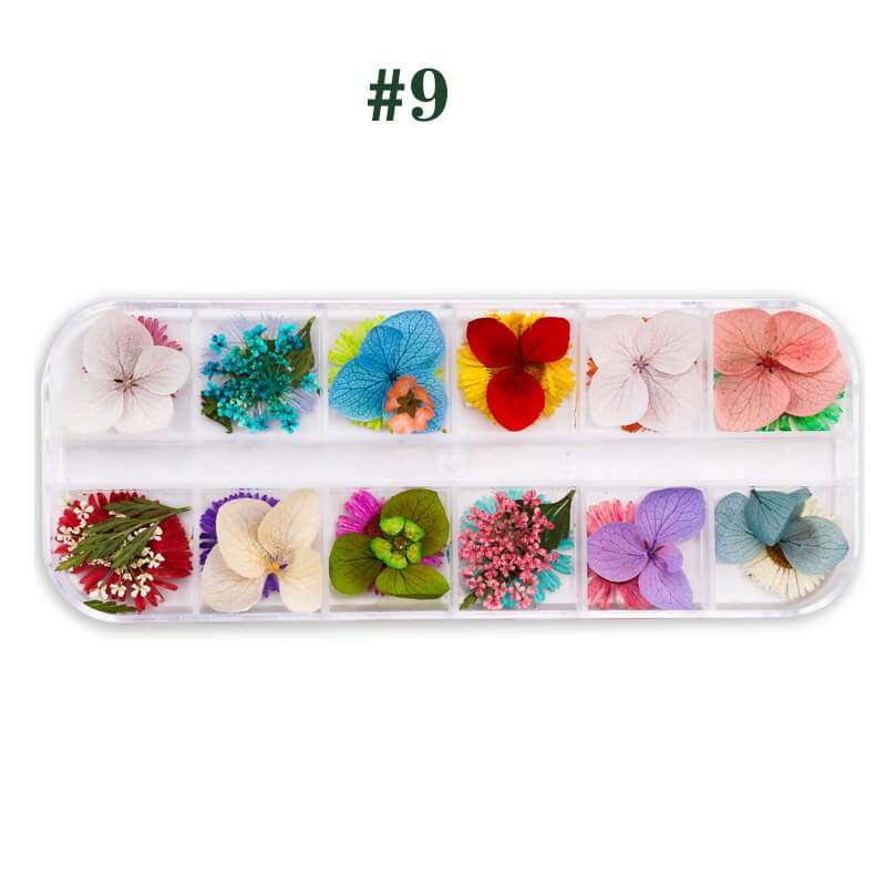 Dried Flower for Resin Nail DIY 3D Mini Nail Flower Decals