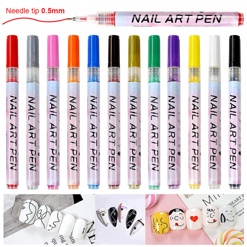 Nial Art Pen Painting Pens Liner Pen for Nail Art DIY