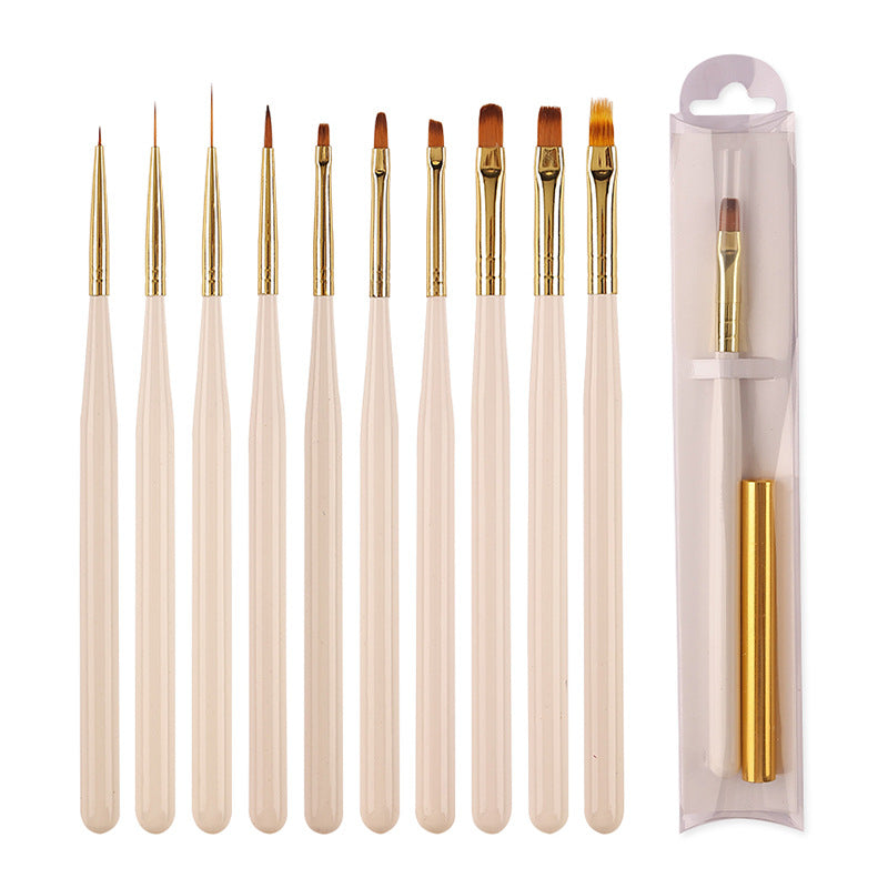 12 PCS Liner Nail Art Carving Painting Brush Liner Drawing Pen Set