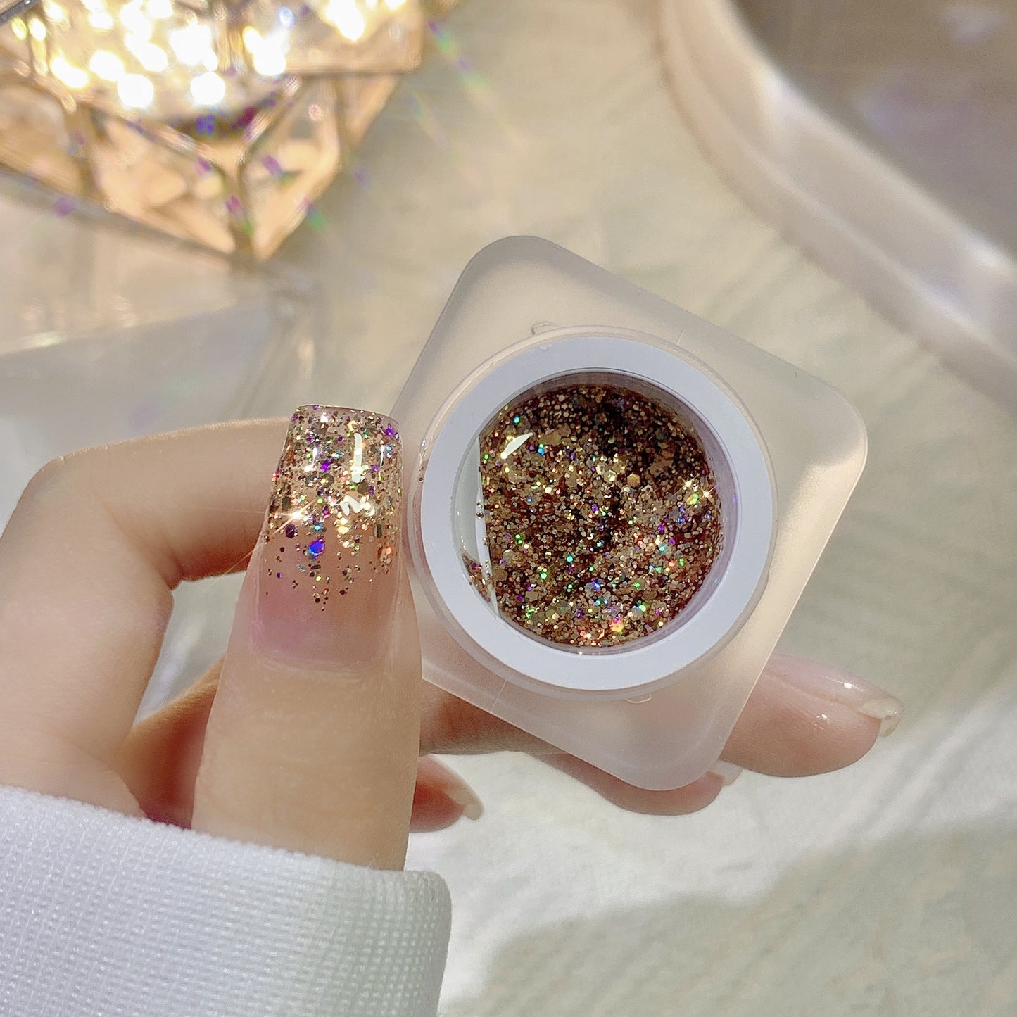 Glitter Nail Gel Sequins Nail Polish Nail Art Tools Nail DIY Gel