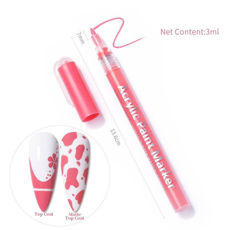 3D Graffiti Nail Art Pen Dot Liner Pen for Nail DIY Paint Tools