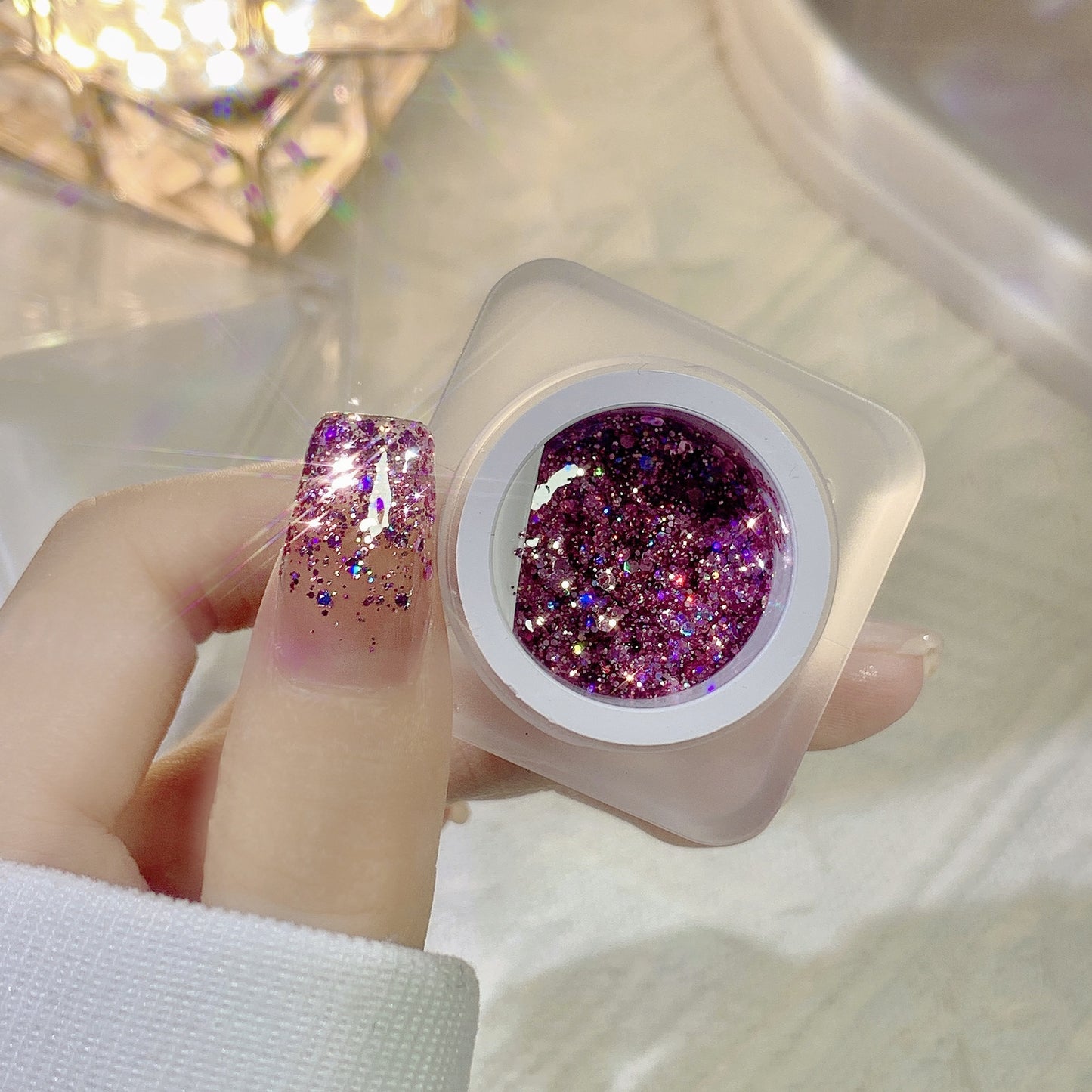 Glitter Nail Gel Sequins Nail Polish Nail Art Tools Nail DIY Gel