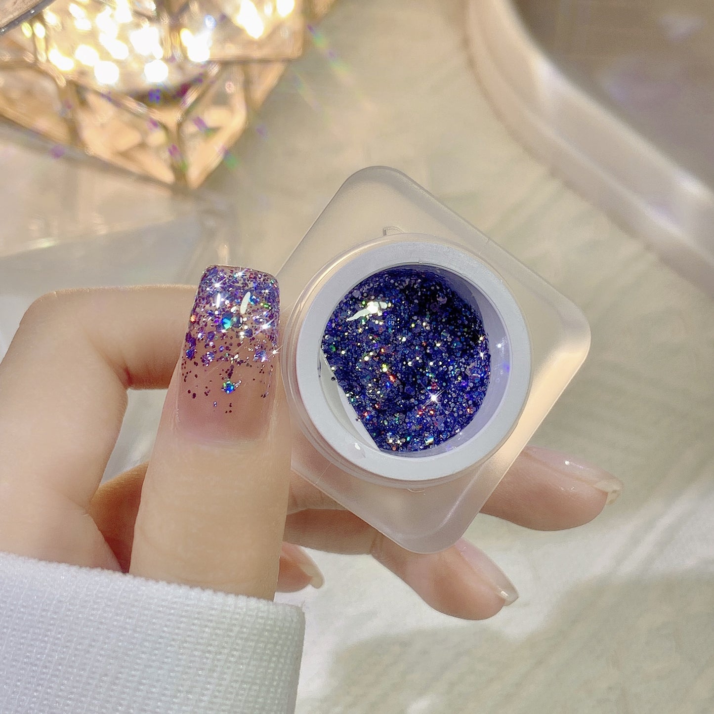 Glitter Nail Gel Sequins Nail Polish Nail Art Tools Nail DIY Gel