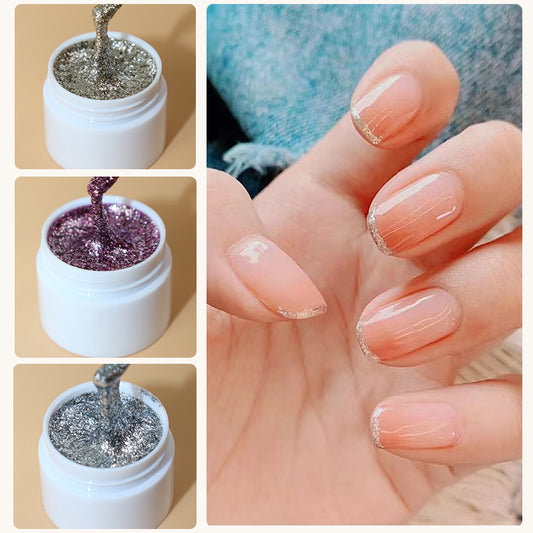 High Density Shiny Nail Gel Liner Gel Shimmer Painting Gel