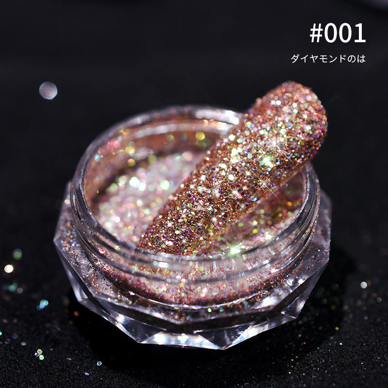 Sparkling Nail Powder Suger Effect Glitter Dust Fine Reflective Nail Powder