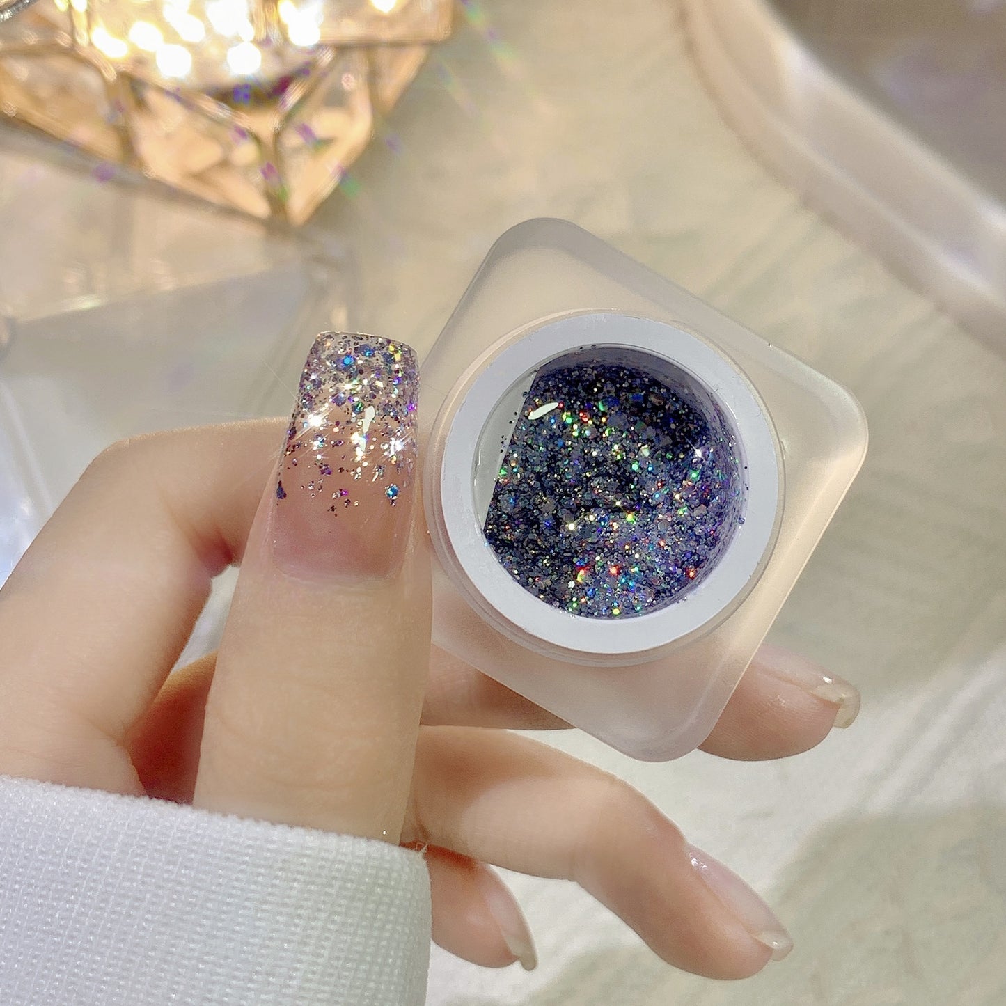 Glitter Nail Gel Sequins Nail Polish Nail Art Tools Nail DIY Gel