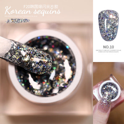 Glitter Nail Gel Polish Sequin Nail Gel Shimmer Laser Polish