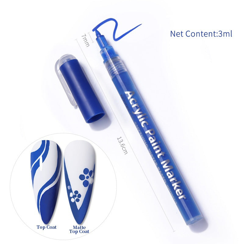 3D Graffiti Nail Art Pen Dot Liner Pen for Nail DIY Paint Tools