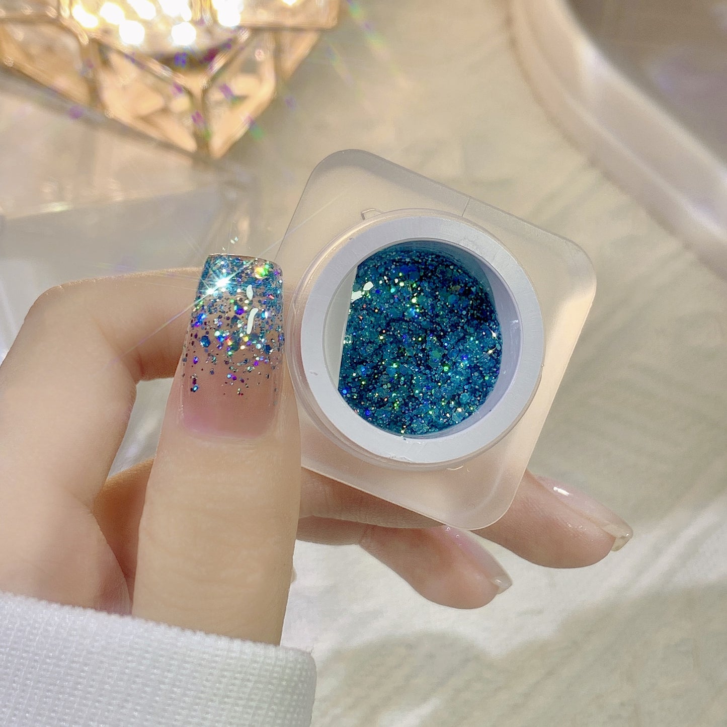 Glitter Nail Gel Sequins Nail Polish Nail Art Tools Nail DIY Gel