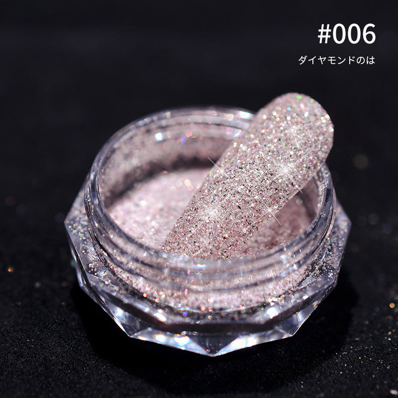 Sparkling Nail Powder Suger Effect Glitter Dust Fine Reflective Nail Powder