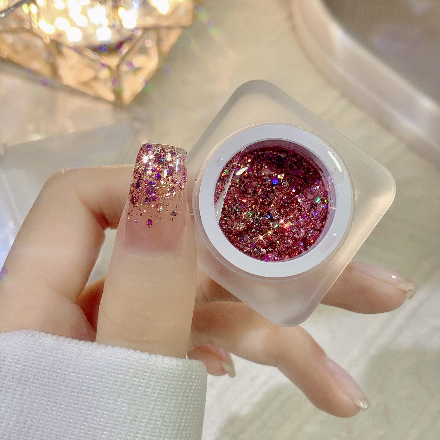 Glitter Nail Gel Sequins Nail Polish Nail Art Tools Nail DIY Gel