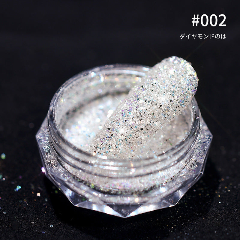 Sparkling Nail Powder Suger Effect Glitter Dust Fine Reflective Nail Powder