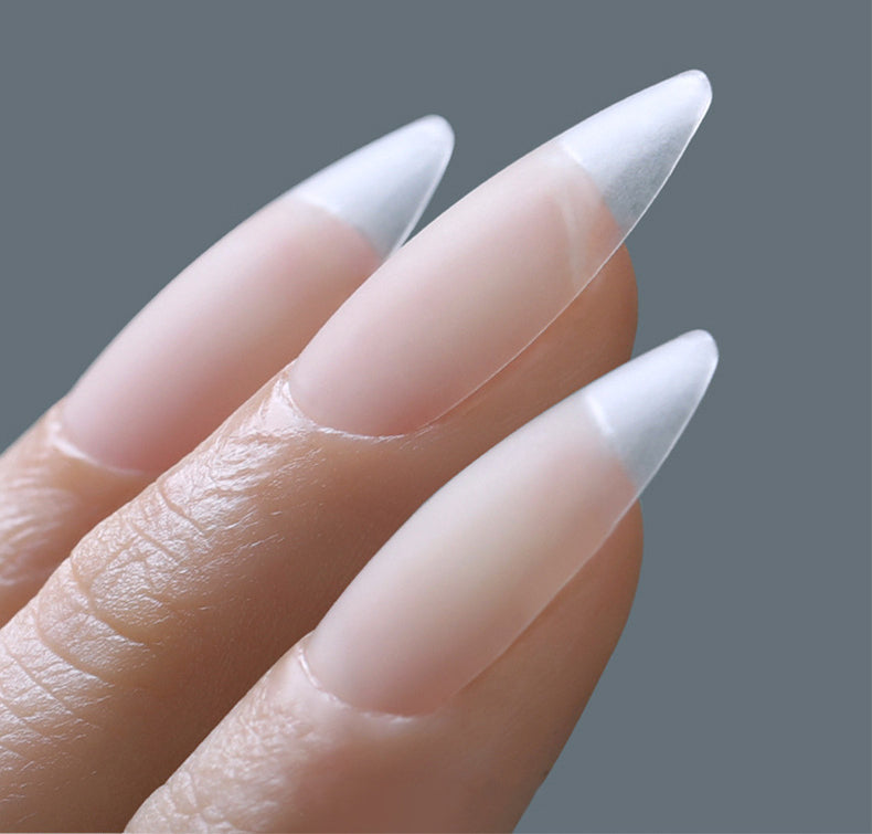 Clear Coffin Press on Nail Tips Extra Lenth Matte Acrylic Nail Tips