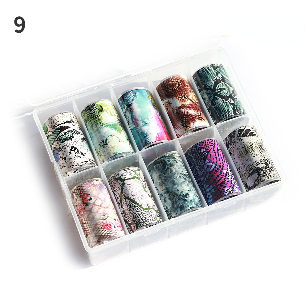 Nail Art Foil Transfer Sticker Kit Nail Art Decals