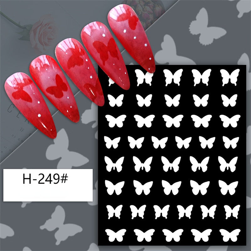 French Nail Sticker Printing Hollow Sticker