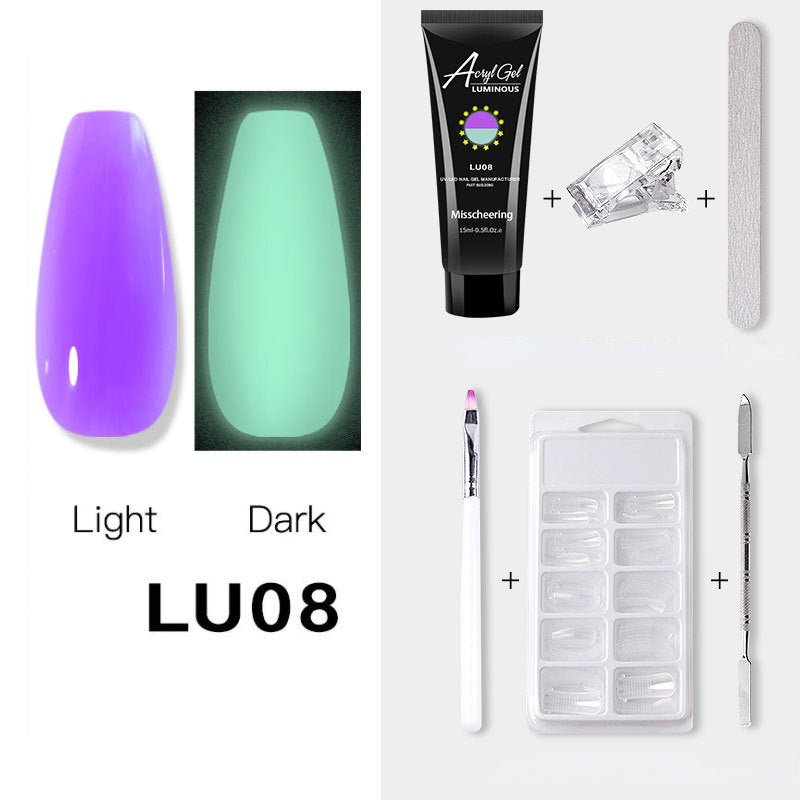 Luminous Poly Nails Gel Set  Extension Acrylic Gel Set Builder Nail Gel Kit