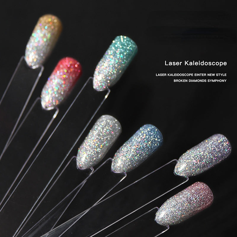 Sparkling Laser Nail Gel Polish Shiny UV Nail Polish Varnish Polish