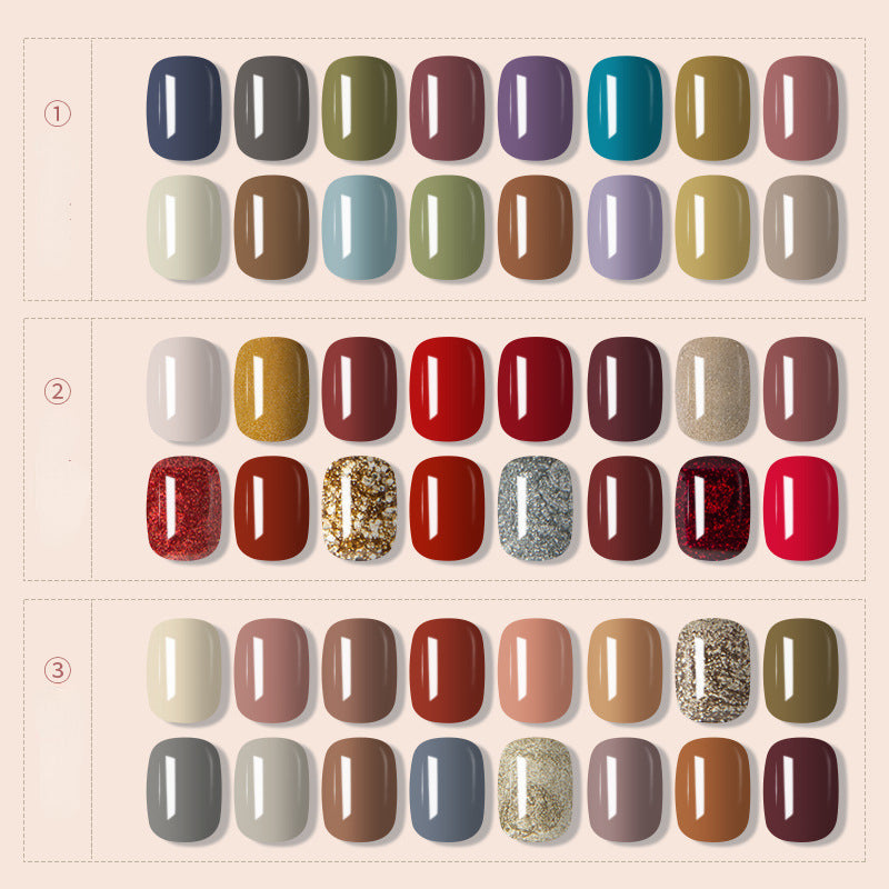 16 Colors Solid Gel Nail Polish Set Cream Nail Gel Platte