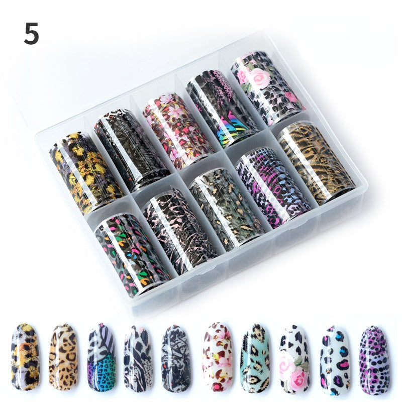 Nail Art Foil Transfer Sticker Kit Nail Art Decals