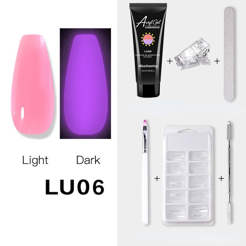 Luminous Poly Nails Gel Set  Extension Acrylic Gel Set Builder Nail Gel Kit