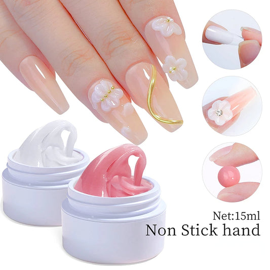 3in1 Solid Tips Nail Gel for Extension Nail Art Jelly Gel Building Gel